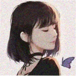 读者头像其三，奶咖色背景与简笔轮廓